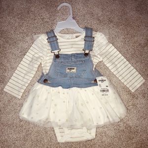 OshKosh overall skirt set size 9M